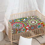 Oriental Mandala Bohemian Pattern Print Baby Crib Sheet