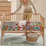 Oriental Mandala Bohemian Pattern Print Baby Crib Sheet
