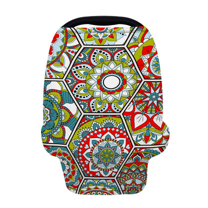 Oriental Mandala Bohemian Pattern Print Baby Seat Cover