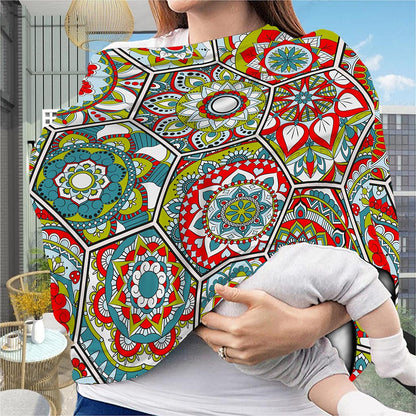 Oriental Mandala Bohemian Pattern Print Baby Seat Cover