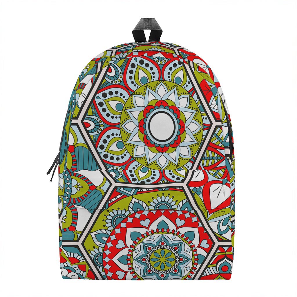 Oriental Mandala Bohemian Pattern Print Backpack