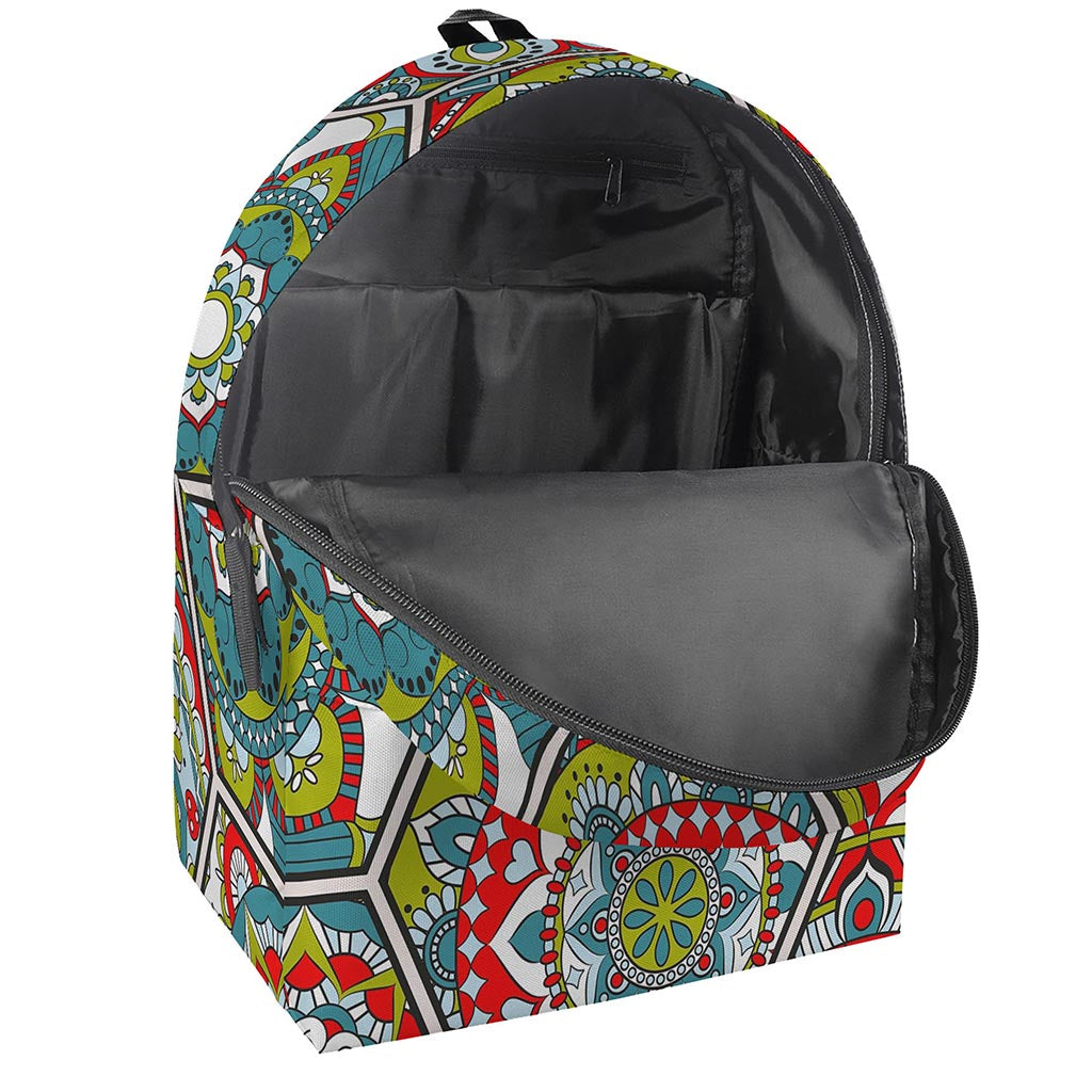 Oriental Mandala Bohemian Pattern Print Backpack