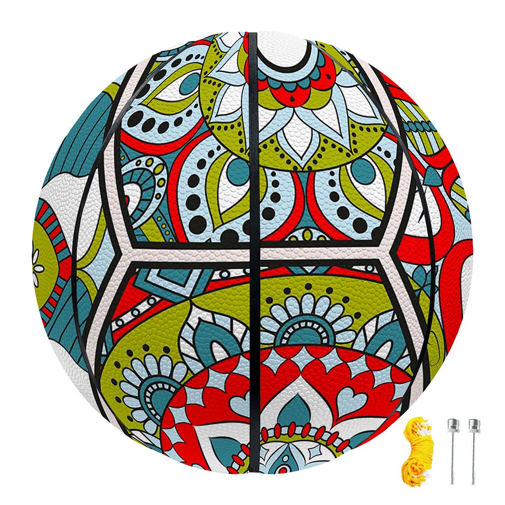 Oriental Mandala Bohemian Pattern Print Basketball