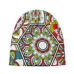 Oriental Mandala Bohemian Pattern Print Beanie
