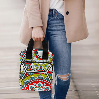 Oriental Mandala Bohemian Pattern Print Bible Tote Bag