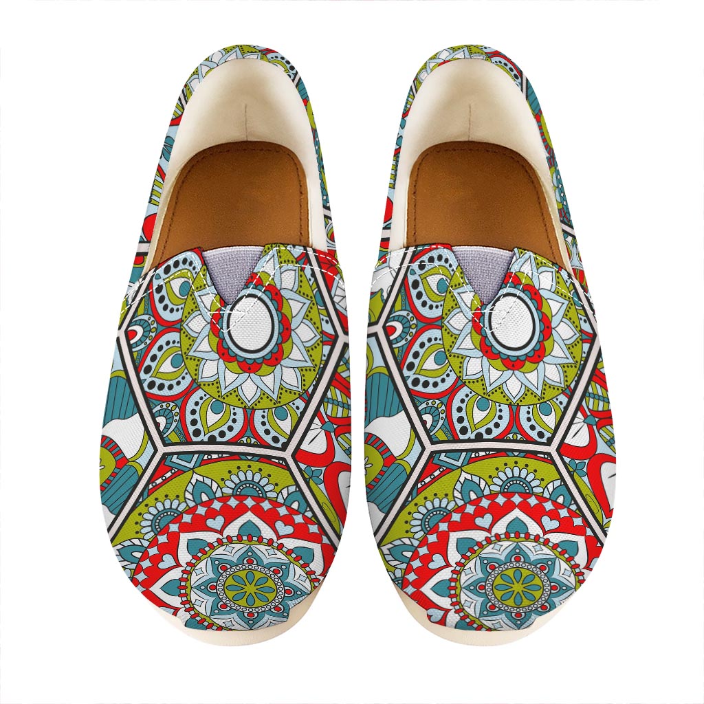 Oriental Mandala Bohemian Pattern Print Casual Shoes