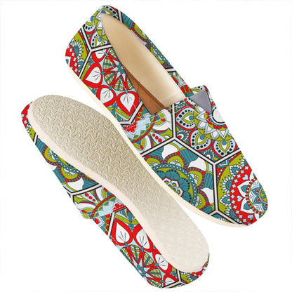 Oriental Mandala Bohemian Pattern Print Casual Shoes