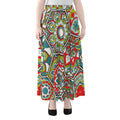 Oriental Mandala Bohemian Pattern Print Chiffon Maxi Skirt