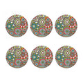 Oriental Mandala Bohemian Pattern Print Coaster Set