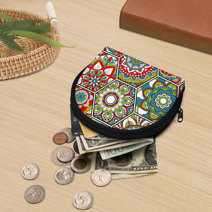 Oriental Mandala Bohemian Pattern Print Coin Purse