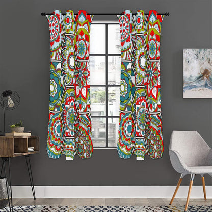 Oriental Mandala Bohemian Pattern Print Curtain