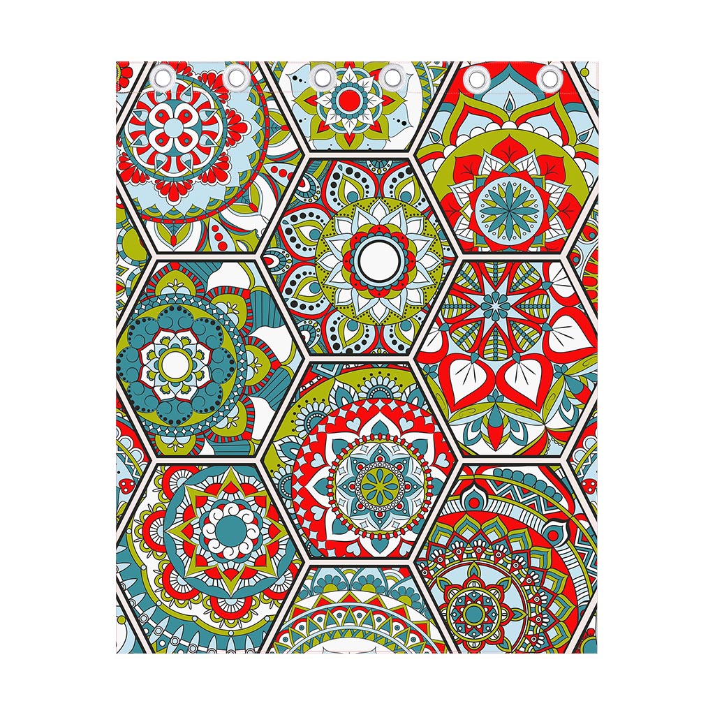 Oriental Mandala Bohemian Pattern Print Curtain