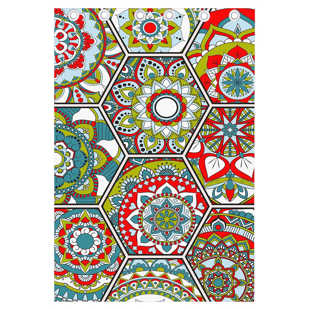 Oriental Mandala Bohemian Pattern Print Curtain
