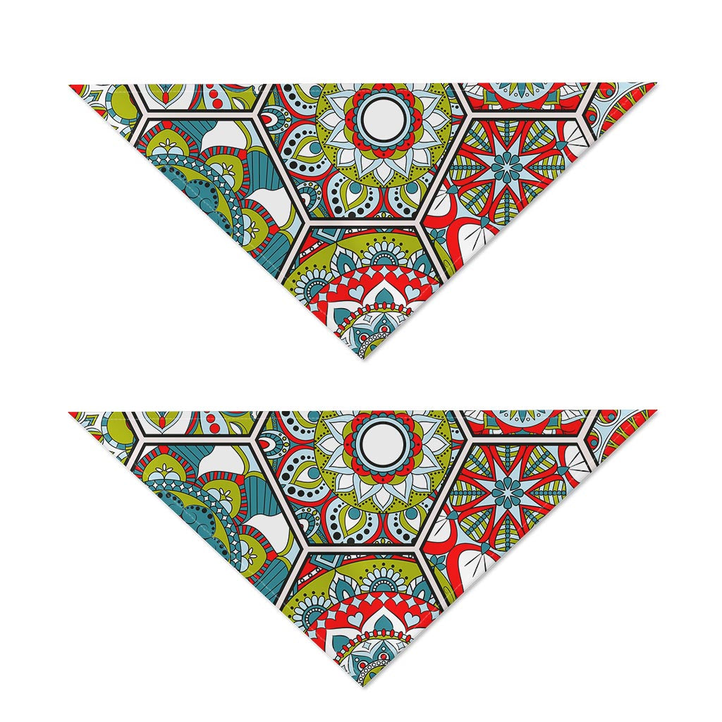 Oriental Mandala Bohemian Pattern Print Dog Bandana