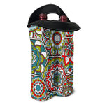 Oriental Mandala Bohemian Pattern Print Double Neoprene Wine Tote