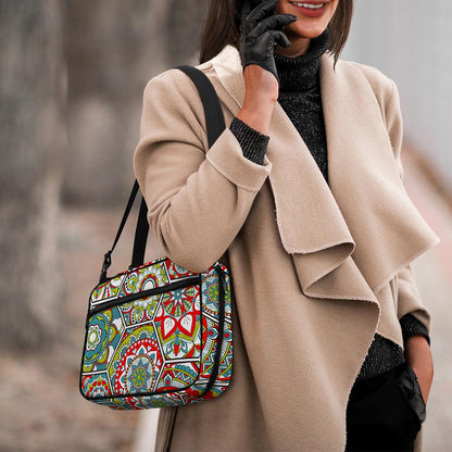 Oriental Mandala Bohemian Pattern Print Double Strap Bible Bag