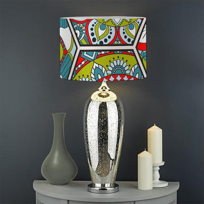 Oriental Mandala Bohemian Pattern Print Drum Lamp Shade