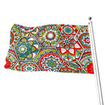Oriental Mandala Bohemian Pattern Print Flag