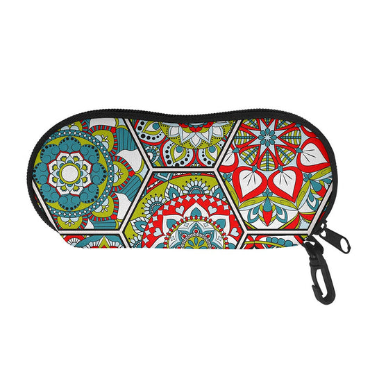 Oriental Mandala Bohemian Pattern Print Glasses Case