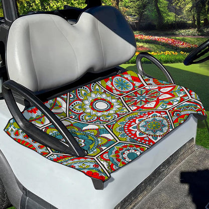 Oriental Mandala Bohemian Pattern Print Golf Cart Seat Cover
