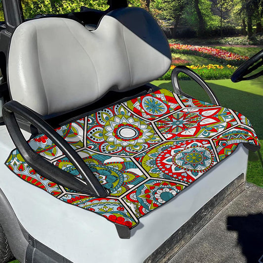 Oriental Mandala Bohemian Pattern Print Golf Cart Seat Cover