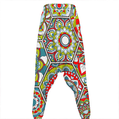 Oriental Mandala Bohemian Pattern Print Hammer Pants