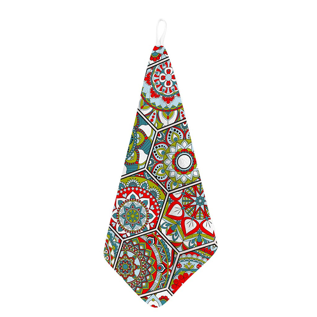 Oriental Mandala Bohemian Pattern Print Hand Towel
