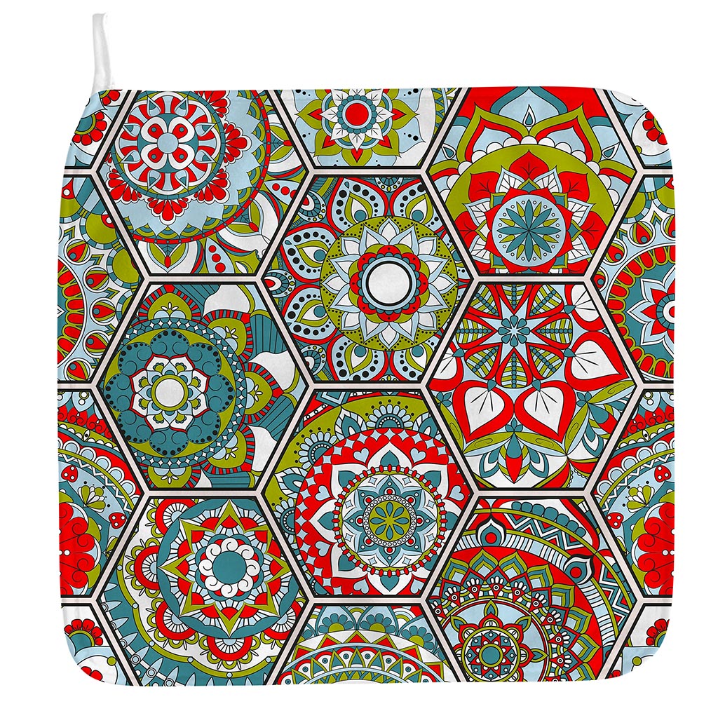 Oriental Mandala Bohemian Pattern Print Hand Towel