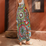 Oriental Mandala Bohemian Pattern Print Harem Pants