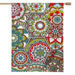 Oriental Mandala Bohemian Pattern Print House Flag