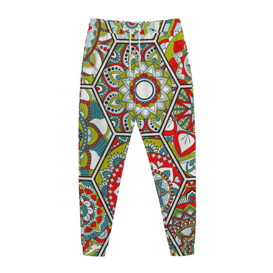 Oriental Mandala Bohemian Pattern Print Jogger Pants