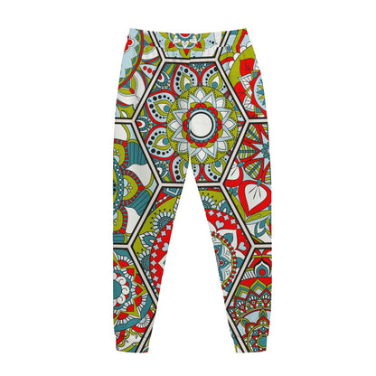 Oriental Mandala Bohemian Pattern Print Jogger Pants