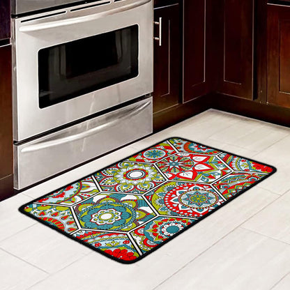 Oriental Mandala Bohemian Pattern Print Kitchen Mat
