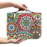Oriental Mandala Bohemian Pattern Print Leather Bible Cover