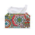 Oriental Mandala Bohemian Pattern Print Leather Tissue Box Cover