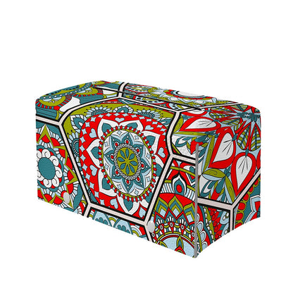 Oriental Mandala Bohemian Pattern Print Leather Tissue Box Cover