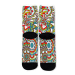 Oriental Mandala Bohemian Pattern Print Long Socks