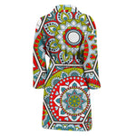 Oriental Mandala Bohemian Pattern Print Men's Bathrobe