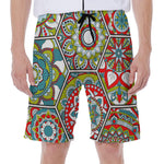 Oriental Mandala Bohemian Pattern Print Men's Beach Shorts