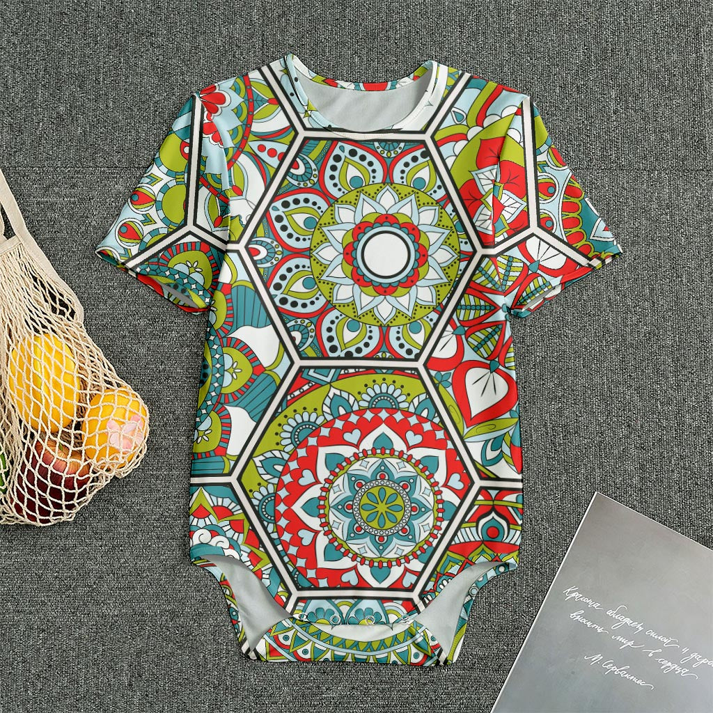 Oriental Mandala Bohemian Pattern Print Men's Bodysuit