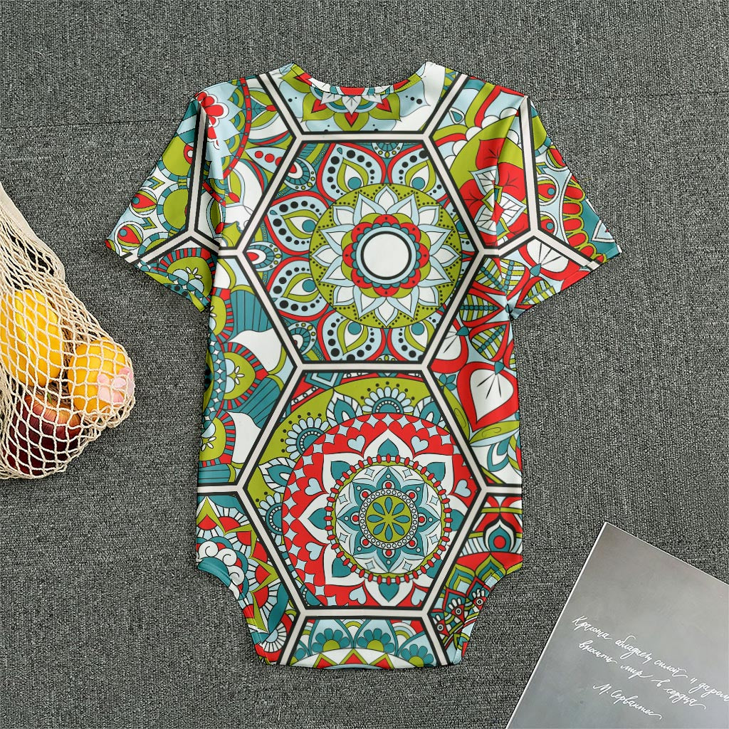 Oriental Mandala Bohemian Pattern Print Men's Bodysuit
