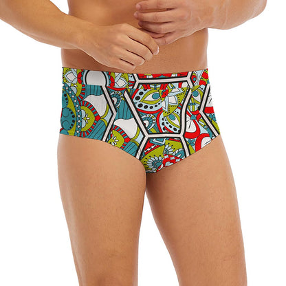 Oriental Mandala Bohemian Pattern Print Men's Briefs