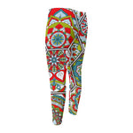 Oriental Mandala Bohemian Pattern Print Men's Compression Pants