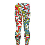 Oriental Mandala Bohemian Pattern Print Men's leggings