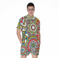 Oriental Mandala Bohemian Pattern Print Men's Romper