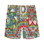 Oriental Mandala Bohemian Pattern Print Men's Sports Shorts
