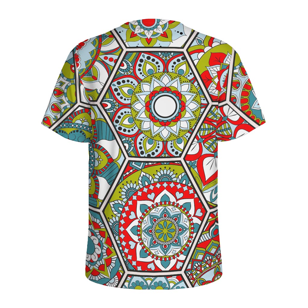 Oriental Mandala Bohemian Pattern Print Men's Sports T-Shirt