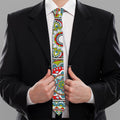 Oriental Mandala Bohemian Pattern Print Necktie