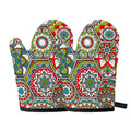 Oriental Mandala Bohemian Pattern Print Oven Mitts