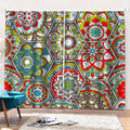 Oriental Mandala Bohemian Pattern Print Pencil Pleat Curtains